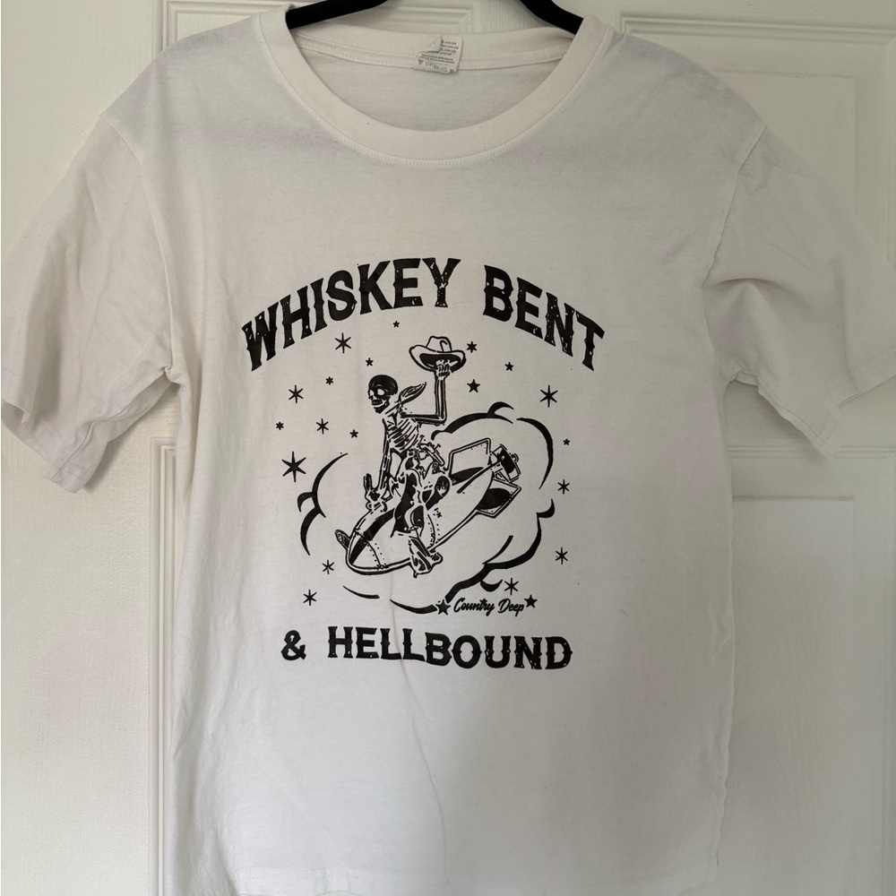 Whiskey Bent & Hell Bound Graphic Tee – Size Small